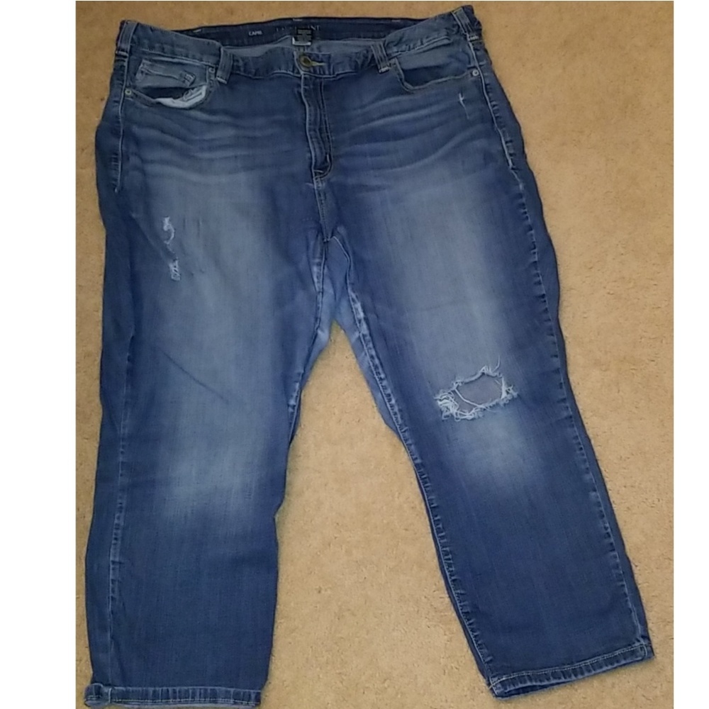 Lane Bryant denim Capri pants